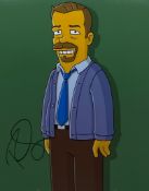 RICKY GERVAIS - THE SIMPSONS - AUTOGRAPHED 8X10" PHOTO - AFTAL