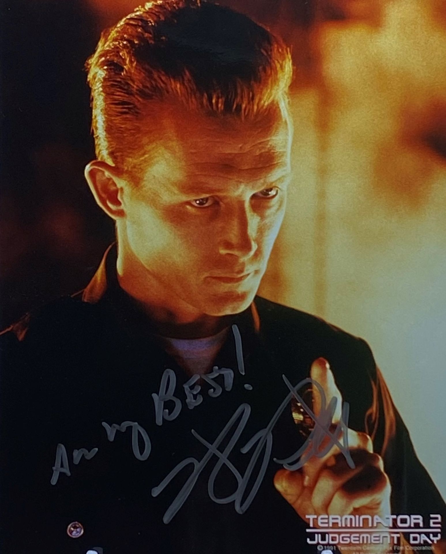 ROBERT PATRICK - TERMINATOR 2 - AUTOGRAPHED 8X10" - AFTAL