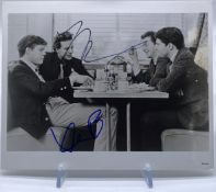 DINER (1982) - ROURKE & BACON - DUAL SIGNED 8X10" - AFTAL