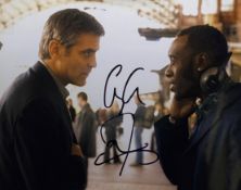 OCEAN'S TWELVE (2004) - CLOONEY & CHEADLE - DUAL SIGNED PHOTO - AFTAL