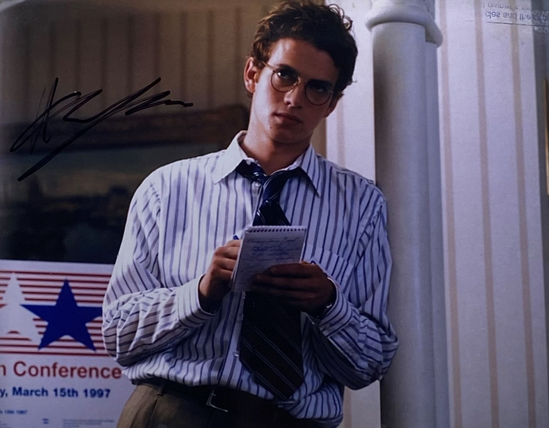 HAYDEN CHRISTENSEN - SHATTERED GLASS - SIGNED PHOTO - AFTAL