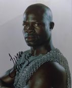 DJIMON HOUNSOU - ACTOR - AUTOGRAPHED 8X10" PHOTO