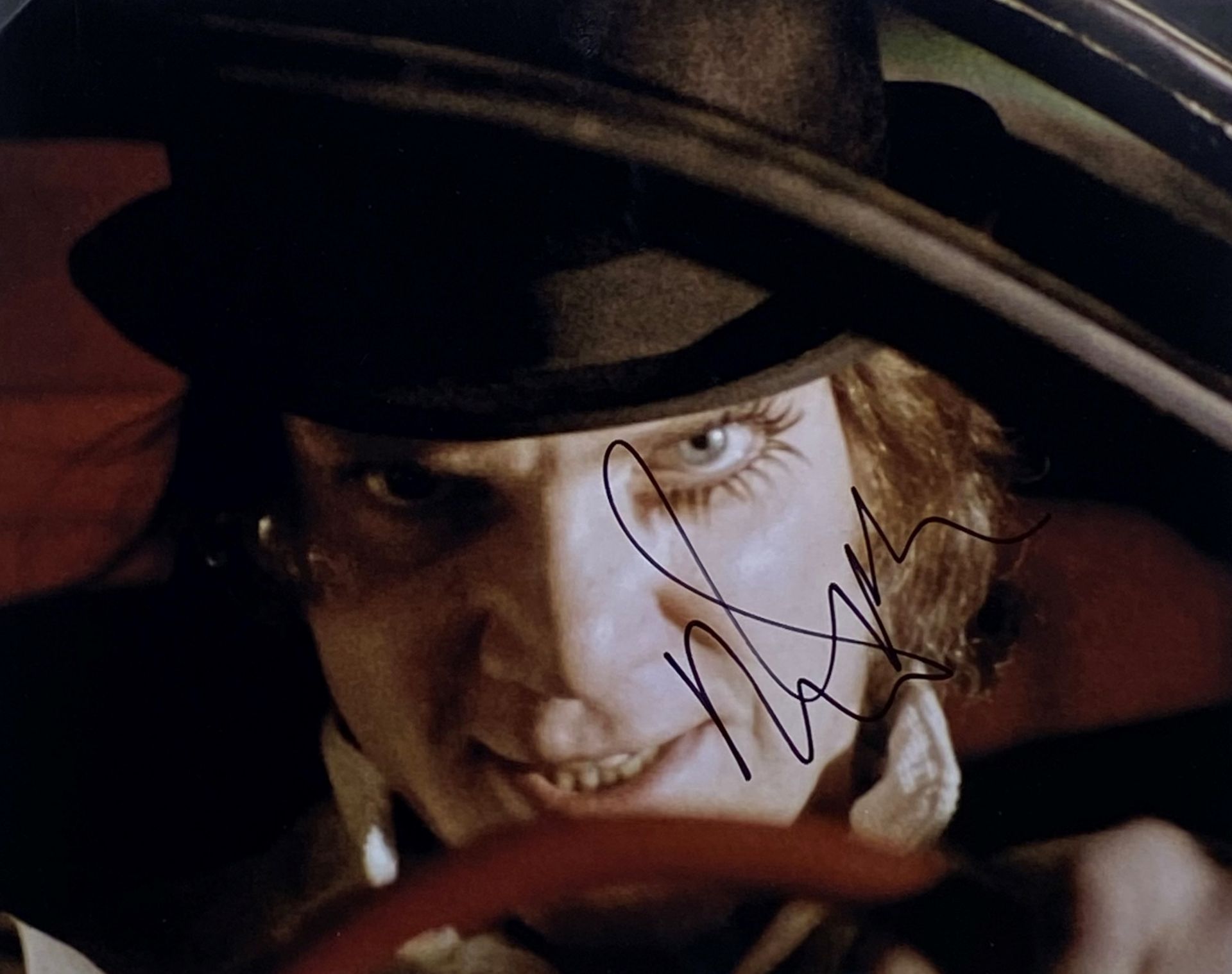 MALCOLM MCDOWELL - CLOCKWORK ORANGE - SIGNED PHOTO - AFTAL