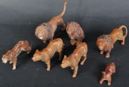 ELASTOLIN / LIONEL - COLLECTION OF COMPOSITION LIONS / BIG CATS
