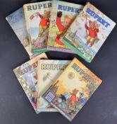 COLLECTION OF VINTAGE RUPERT DAILY EXPRESS ANNUALS