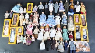 DOLLS HOUSE FURNITURE - COLLECTION OF DOLLS