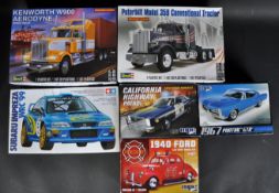 COLLECTION OF ASSORTED SCALE PLASTIC MODEL KITS