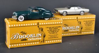 TWO BROOKLIN MODELS 1/43 SCALE DIECAST MODEL CARS