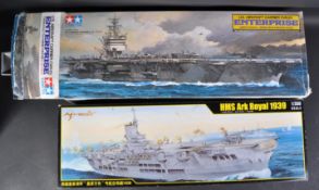 TWO 1/350 SCALE PLASTIC MODEL KITS