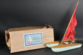 VINTAGE GEN TOY SEA ROVER CATAMARAN POND YACHT