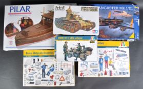 COLLECTION OF ASSORTED SCALE MODEL KITS