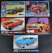 COLLECTION OF ASSORTED AMT 1/25 PLASTIC MODEL KITS
