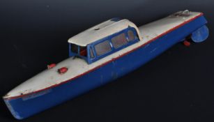 VINTAGE HORNBY TINPLATE CLOCKWORK SPEEDBOAT ' VENTURE '