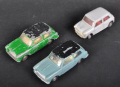 THREE ORIGINAL VINTAGE TRI-ANG SPOT-ON DIECAST MODEL CARS