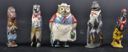 COLLECTION OF VINTAGE COCO CUBS HOLLOWCAST LEAD TOY FIGURINES
