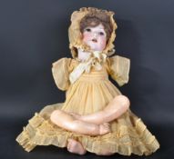 EARLY 20TH CENTURY GERMAN BISQUE HEADED DOLL