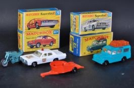 COLLECTION OF X5 VINTAGE MATCHBOX LESNEY DIECAST MODEL CARS