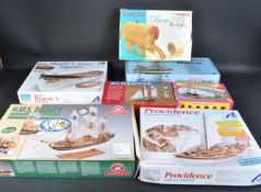 COLLECTION OF ASSORTED WOODEN MODEL KITS