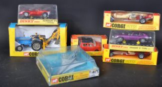 COLLECTION OF VINTAGE CORGI TOYS & DINKY TOYS DIECAST MODELS