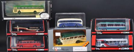 COLLECTION OF CORGI DIECAST MODEL BUSES