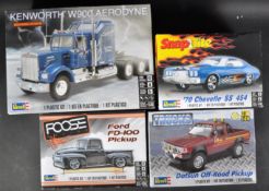 COLLECTION OF X4 REVELL PLASTIC MODEL KITS