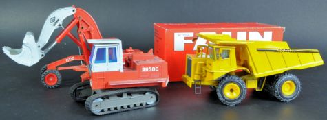 COLLECTION OF WEST GERMAN MADE DIECAST MODEL CONSTRUCTION MACHINES