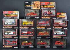 COLLECTION OF CORGI FIRE ENGINE DIECAST MODELS