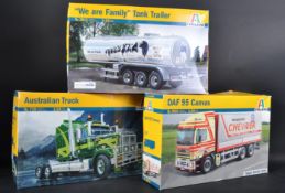 COLLECTION OF ITALERI 1/24 SCALE PLASTIC MODEL KITS