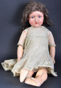 EARLY 20TH CENTURY GERMAN BISQUE HEADED DOLL