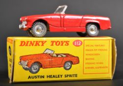 VINTAGE DINKY TOYS DIECAST MODEL 112 AUSTIN HEALEY SPRITE