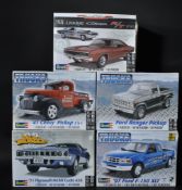 COLLECTION OF X5 REVELL PLASTIC MODEL KITS