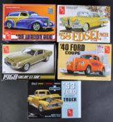 COLLECTION OF ASSORTED 1/25 SCALE AMT PLASTIC MODEL KITS