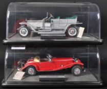 TWO FRANKLIN MINT 1/24 SCALE DIECAST MODELS