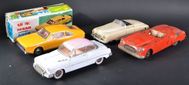 COLLECTION OF ASSORTED TINPLATE CLOCKWORK MODEL CARS