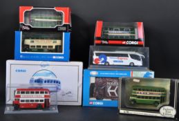 COLLECTION OF CORGI DIECAST MODEL BUSES