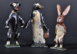 VINTAGE PIXYLAND-KEW PIP, SQUEAK & WILFRED LEAD FIGURINES