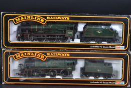 TWO PALITOY MAINLINE 00 GAUGE MODEL RAILWAY TRAINSET LOCOMOTIVES