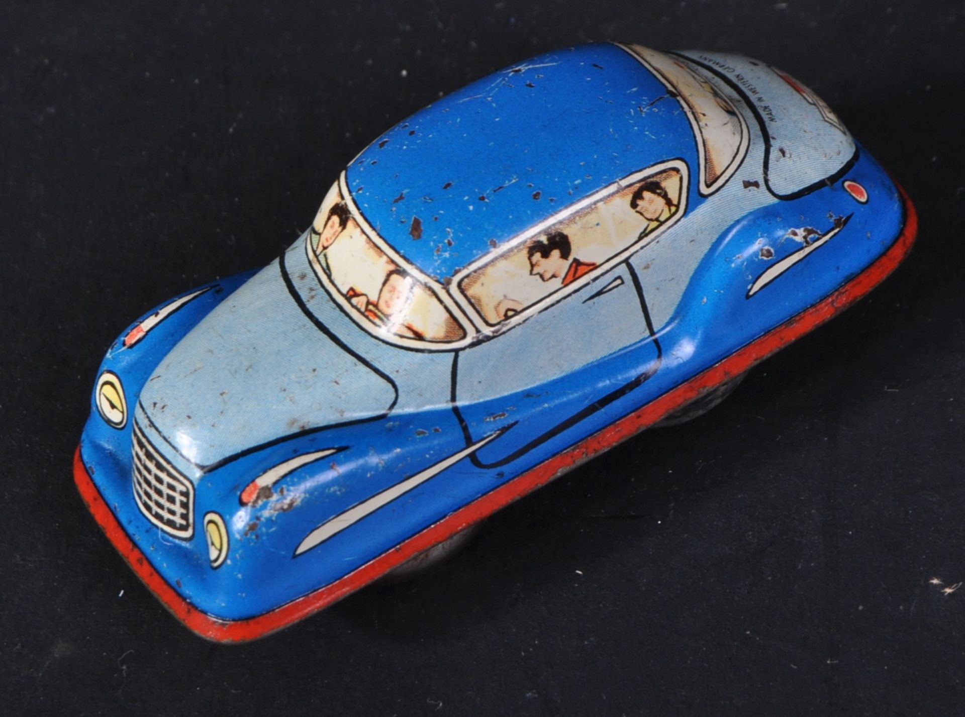 COLLECTION OF X3 VINTAGE TINPLATE CLOCKWORK CARS - Image 8 of 10