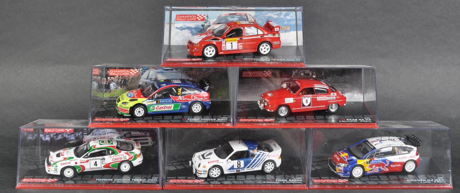 CHAMPION RALLY CARS - 1/43 SCALE PRECISION DIECAST MODELS