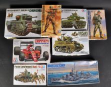 COLLECTION OF ASSORTED TAMIYA PLASTIC MODEL KITS