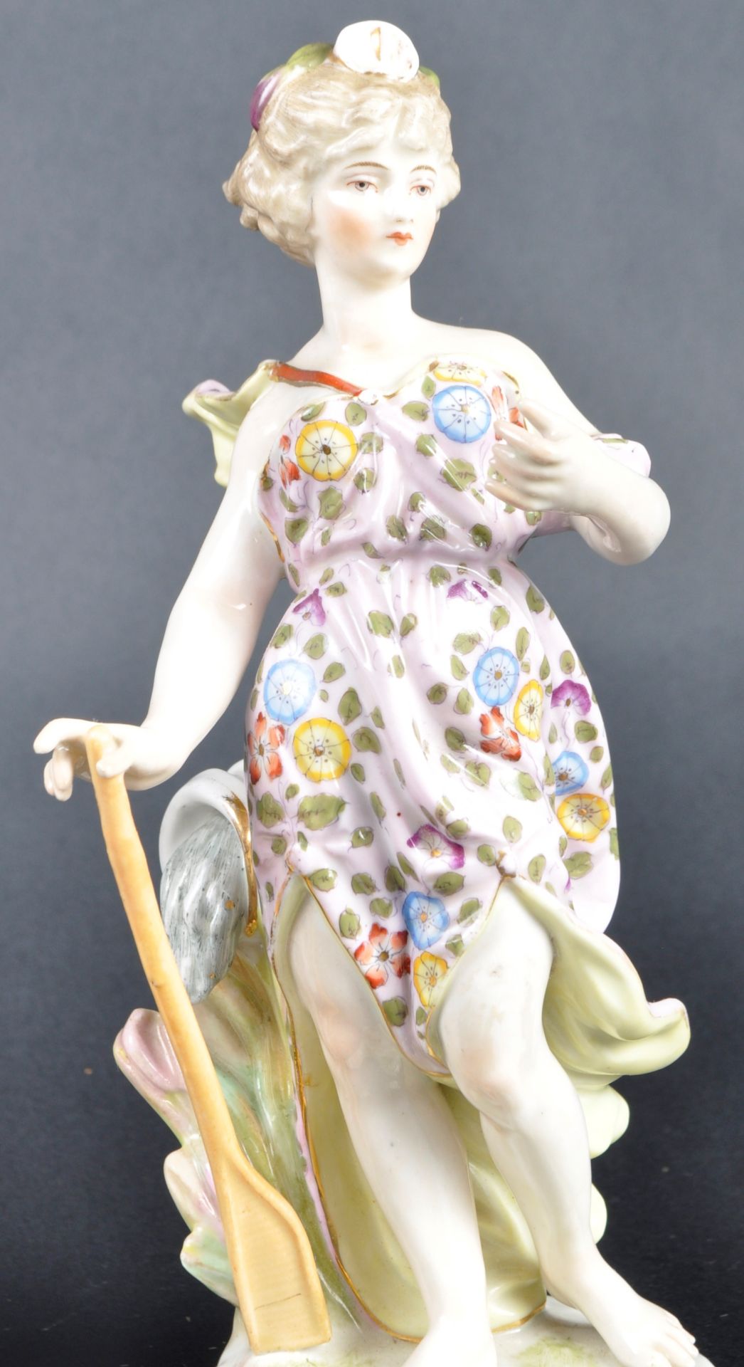 PAIR OF 19TH CENTURY DRESDEN PORCELAIN FIGURINES - Image 6 of 6