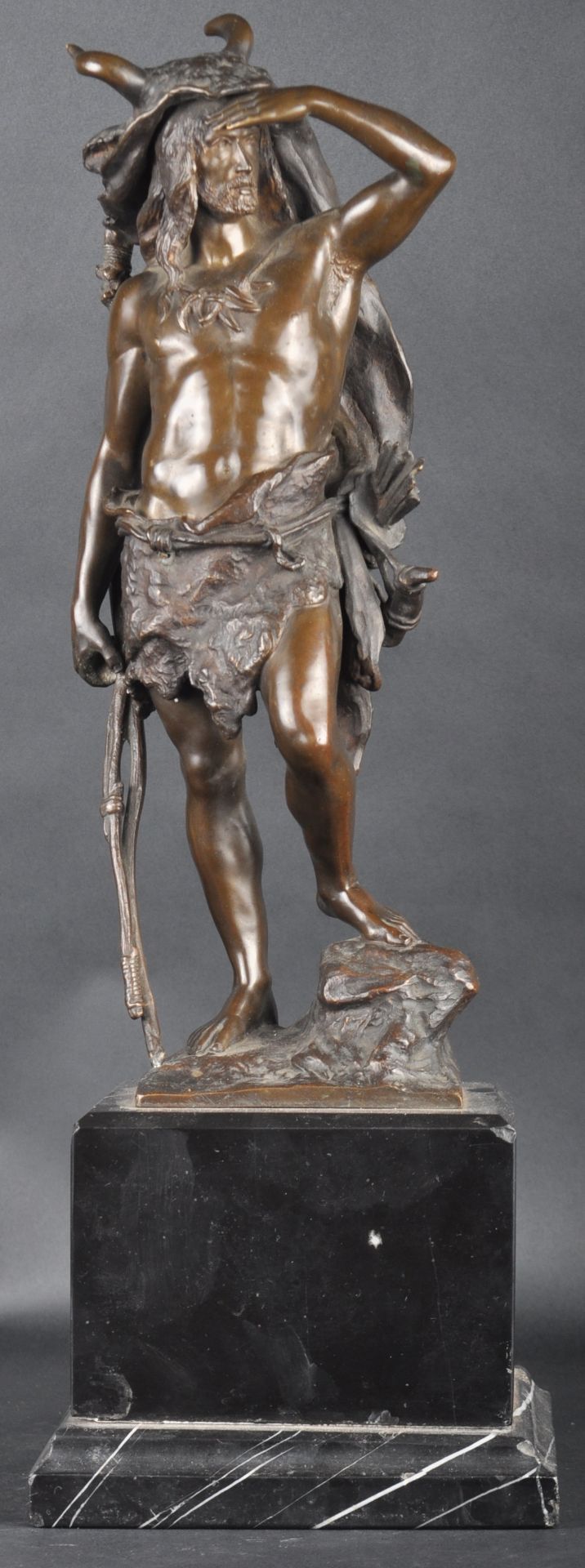 PAUL LUDWIG KOWALCZEWSKI (1865-1910) - GERMANIC WARRIOR BRONZE - Image 3 of 7