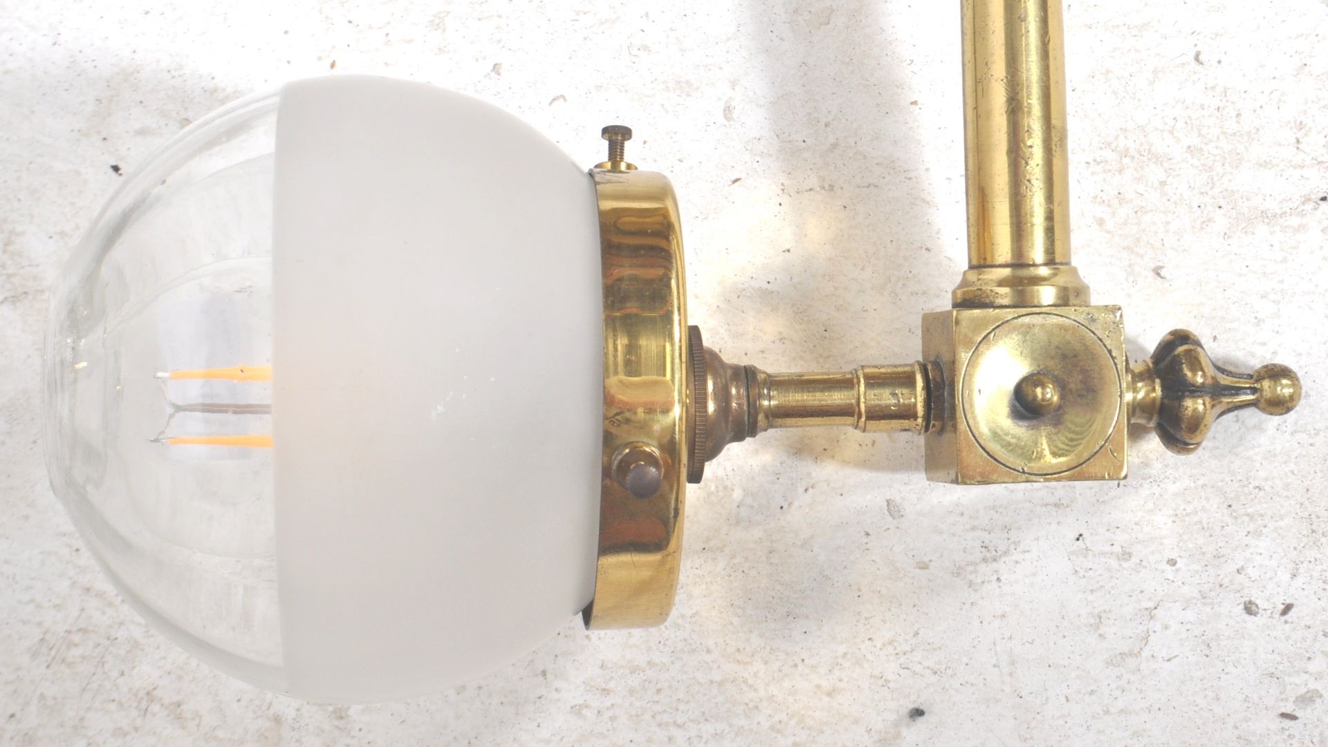 MATCHING PAIR OF 19TH CENTURY MANNER BRASS SCONCES - Image 2 of 5