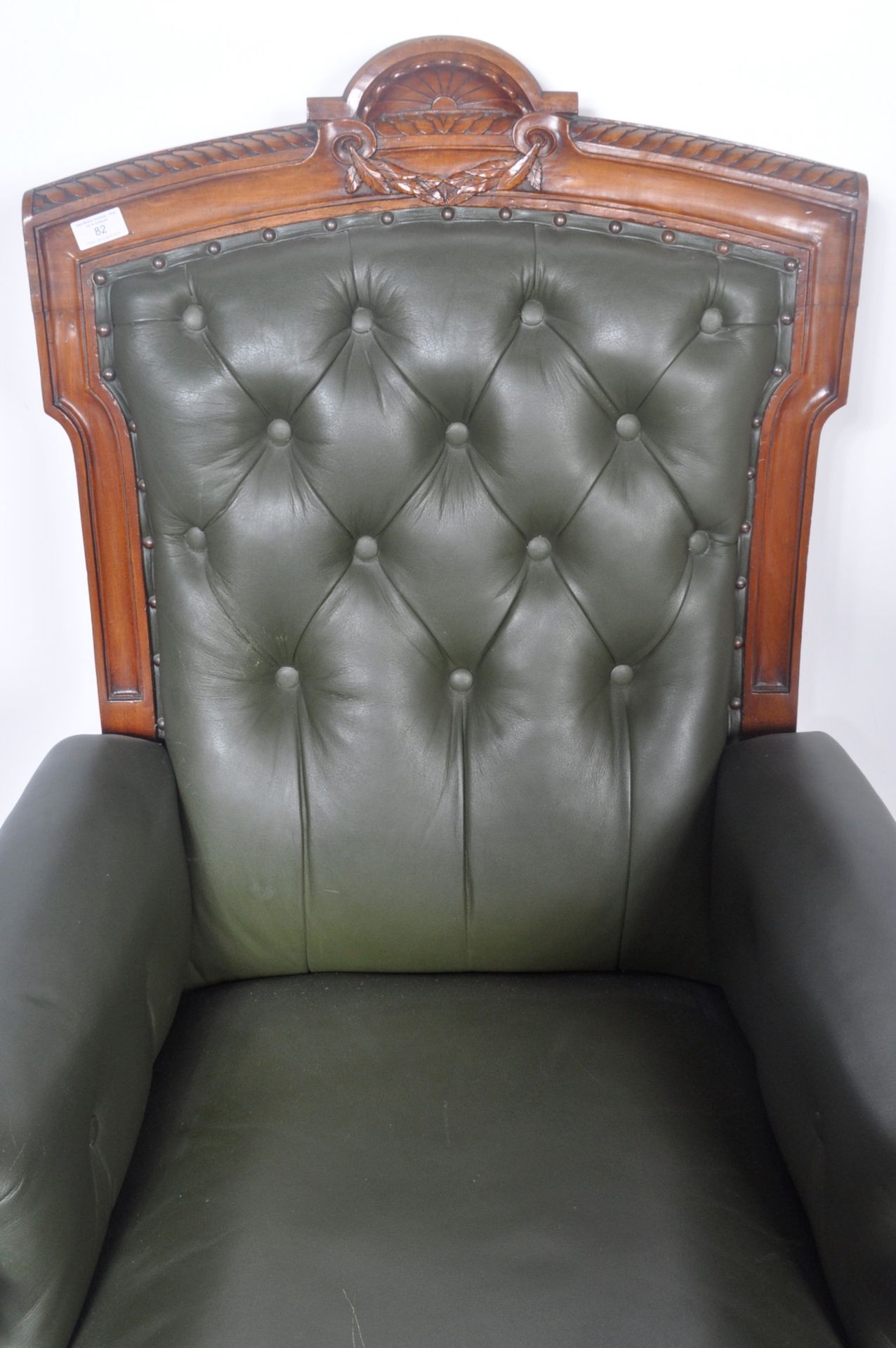 19TH CENTURY WILLIAM IV MAHOGANY LIBRARY ARMCHAIR - Image 3 of 8