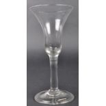 18TH CENTURY PLAIN STEM WINE DRINKING GLASS