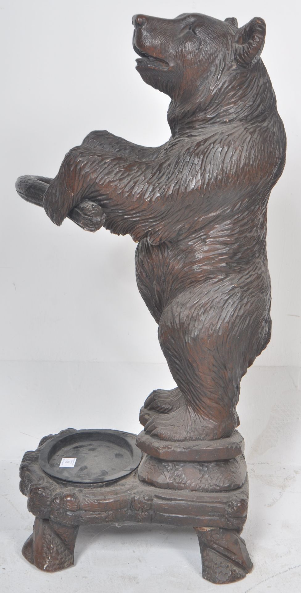 BLACK FOREST MANNER BEAR STICK STAND - Image 6 of 6