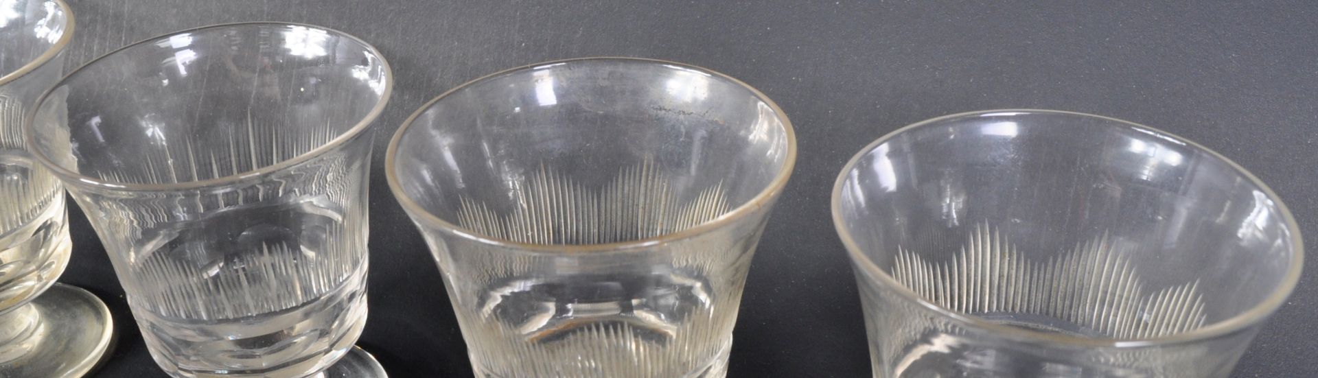 SET OF EARLY 19TH CENTURY GEORGIAN LIQUEUR GLASSES - Image 5 of 9