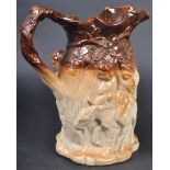 19TH CENTURY BRAMPTON SALT GLAZED SATYR JUG