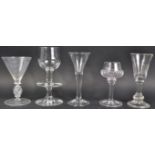 WINE DRINKING GLASSES DATING FROM THE 18TH CENTURY