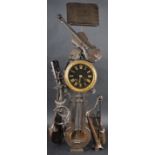 19TH CENTURY FRENCH AUBERT OF PARIS BRONZE WORKED CLOCK